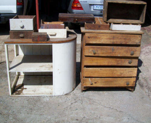 #Job Lot for restoration# Chest of drawers,desk,etc,etc -1 bid for all 11 items - $$ CAR EXCLUDED $$