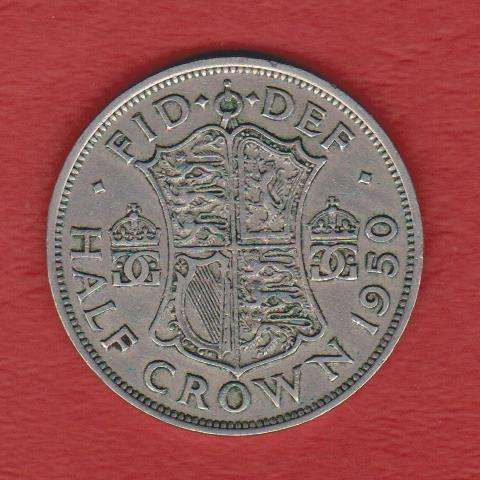 GREAT BRITAIN 1950 HALF CROWN