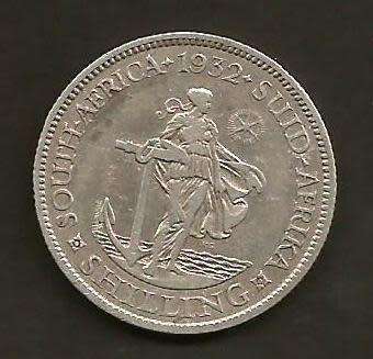 Union SA Silver 1932 1 Shilling