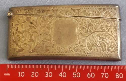 Vintage match stick case ?? with hallmarks