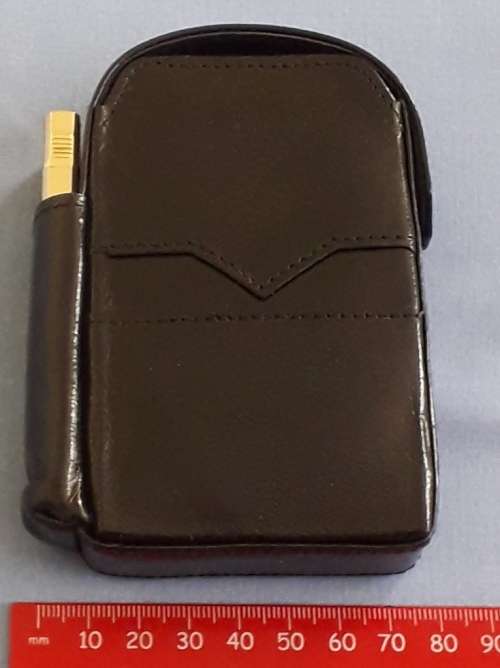 CABRA LEGITIMA cigarette case with compartment for lighter (lighter excluded) - like new - unused