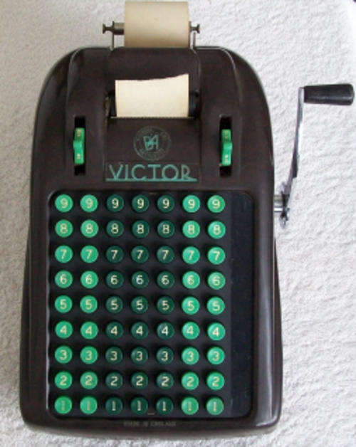 #BAKELITE COVER#  VICTOR BA adding machine -business aids mechanised -  Low start