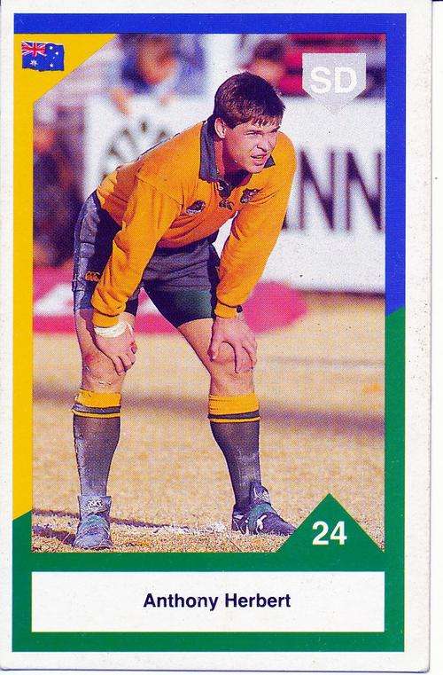 1992 Sports Deck: Anthony Herbert: Australia vs South Africa: Card 24