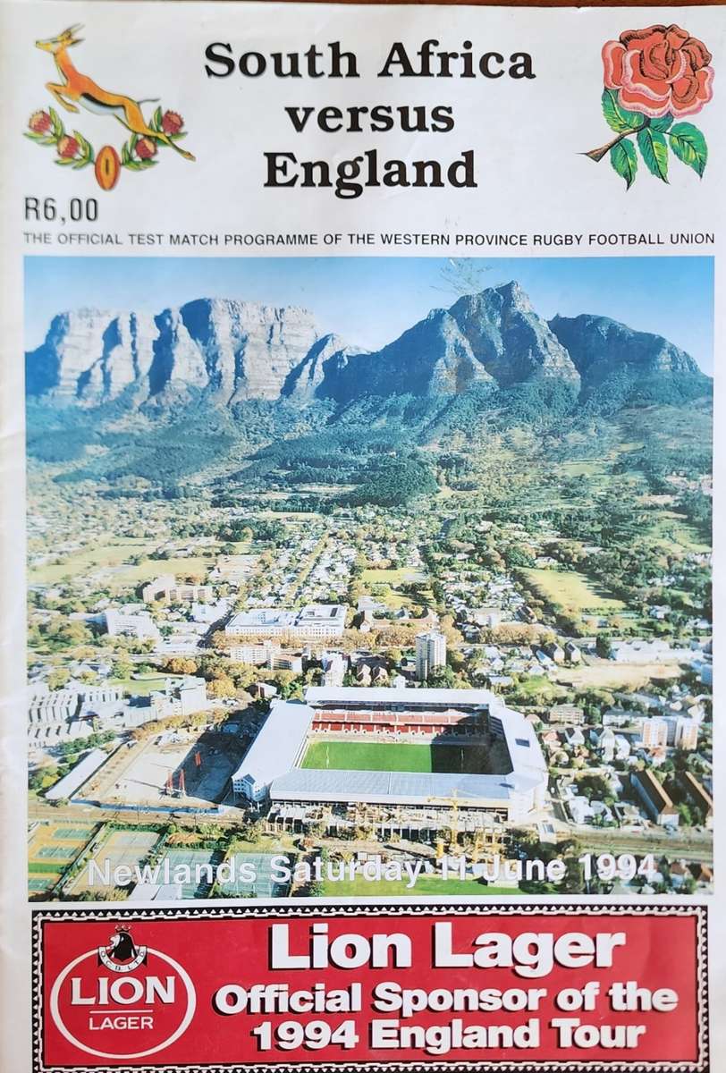 South Africa vs England Rugby 1994