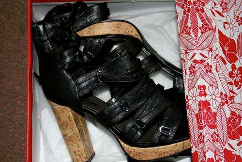 Rage - Black Sexy Heels (Size 6)