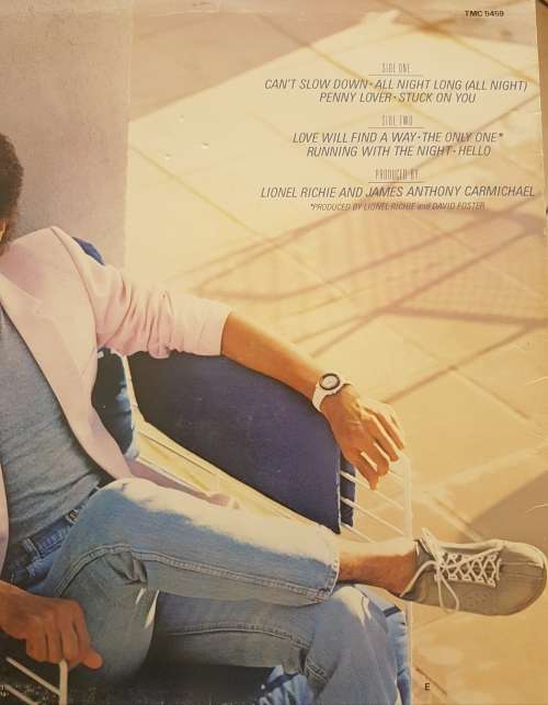 LIONEL RICHIE Cant Slow Down (Excellent/Excellent)