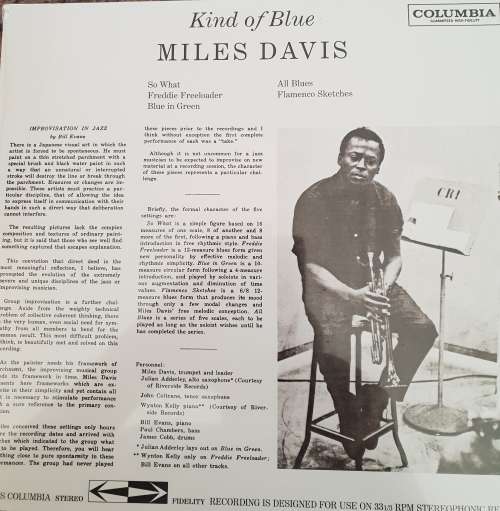 MILES DAVIS Kind Of Blue - 180g vinyl (New & sealed) 2010 Re-issue Sony Music