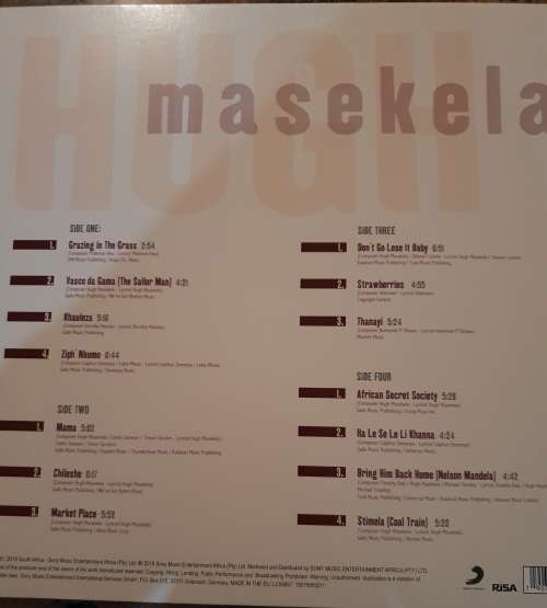 HUGH MASEKELA Greatest Hits - Gatefold Double LP (Near Mint/Near Mint)