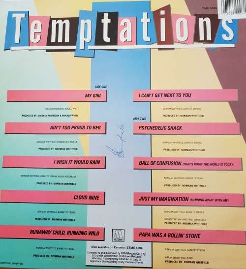 THE TEMPTATIONS All The Million sellers (Very Good/Very Good) - GREATEST HITS COLLECTION