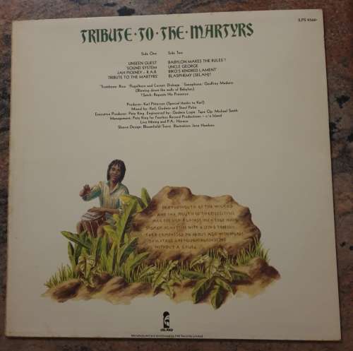 STEEL PULSE Tribute To The Martyrs (Very Good+/Very Good+) Inner sleeve with lyrics