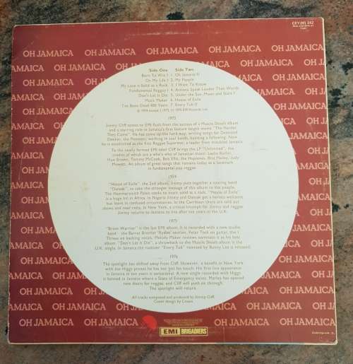 JIMMY CLIFF Oh Jamaica (Very Good+/Very Good+) RARE