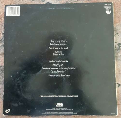 PHIL COLLINS But Seriously (Very Good+/Very Good+) Inner sleeve with lyrics