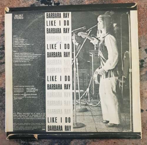 BARBARA RAY Like I Do (Very Good/Very Good) VERY RARE - Scottish born RSA country singer - 1970