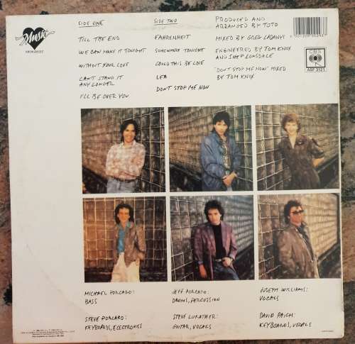 TOTO Fahrenheit (Very Good+/Very Good+) CBS ASF 3121 SA Pressing 1986