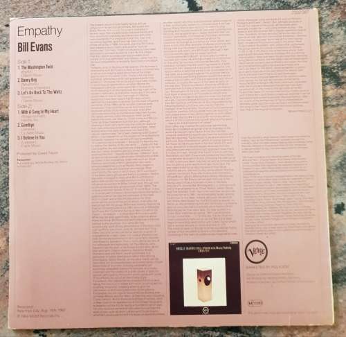 BILL EVANS Empathy (Very Good+/Very Good+) Verve 2332 087 German Pressing 1964