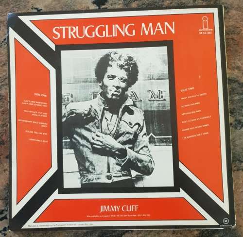 JIMMY CLIFF Struggling Man (Excellent/Very Good+) ILPS 9283 SA Pressing 1975 RARE - Collectors' Item