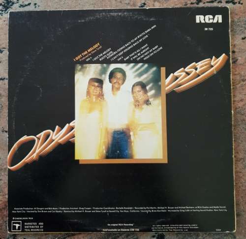 ODYSSEY I Got The Melody - RCA 38 725 South African Pressing 1981