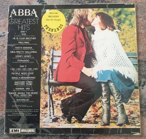 ABBA Greatest Hits (Very Good+/Very Good) GBL(L) 505 1976 SA Pressing