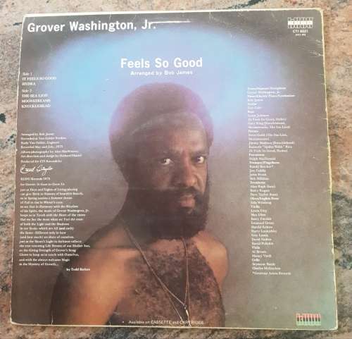 GROVER WASHINGTON JR Feels So Good (Good+/Good+) CTI 6521 Kudu Records 1975