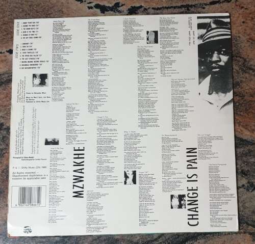 MZWAKHE Change Is Pain (Very Good/VG+) Shift (V) 19 Shifty Records 1990 - UNBANNED - COLLECTORS ITEM