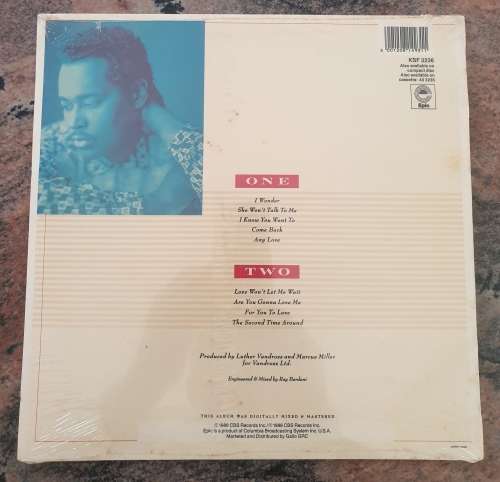 LUTHER VANDROSS Any Love (New & sealed) Epic KSF 3263 SA Pressing 1988 Gallo Records