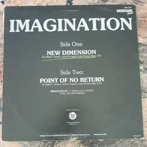 IMAGINATION New Dimension (Very Good+/Very Good) DGX 326 Gresham - 12` MAXI SINGLE