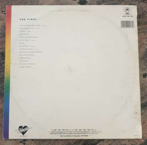 WHAM The Final - Double LP (Excellent/VG) Epic AGP 143/144 SA Press 1986 - Original colour  inners