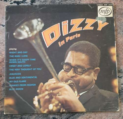 DIZZY GILLESPIE Dizzy In Paris (Very Good+/Very Good) 1973 Pressing MFP 3534