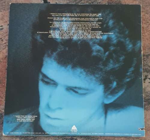 LOU REED Rock And Roll Heart (Very Good+/Very Good+) Arista AL 4100 USA Pressing 1976