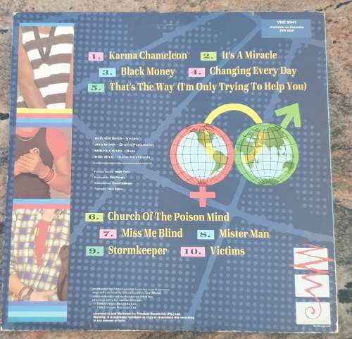 CULTURE CLUB Colour By Numbers (Very Good/Very Good) Virgin VNC 5041 South African Pressing 1983