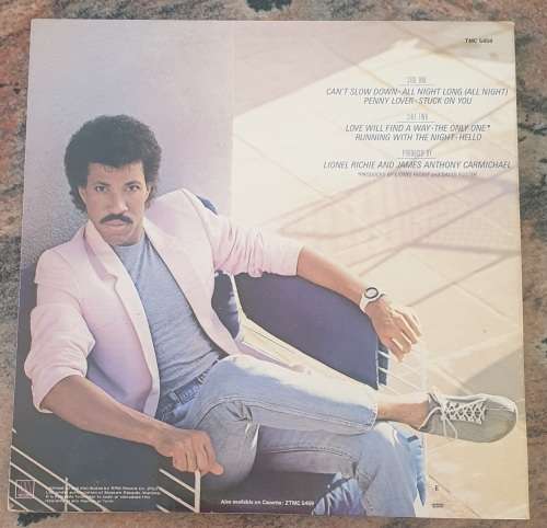 LIONEL RICHIE Can`t Slow Down - Gatefold (VG+/VG+) Motown TMC 5459 South African Pressing 1983