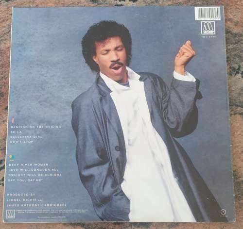 LIONEL RICHIE Dancing On The Ceiling (Exc/VG+) Motown TMC 5499 South African Press 1986 - Lyrics