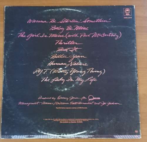 MICHAEL JACKSON Thriller - Gatefold (Very Good+/Very Good) Epic DNW 2819 South African Pressing 1982