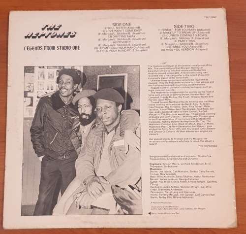 THE HEPTONES Legends From Studio One (G+/VG) Trench Town TTLP 0042 Jamaican Press - COLLECTORS` ITEM