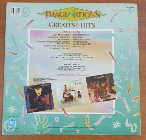 IMAGINATION Greatest Hits (Very Good+/Very Good) David Gresham Records DGR 1074 South African Press