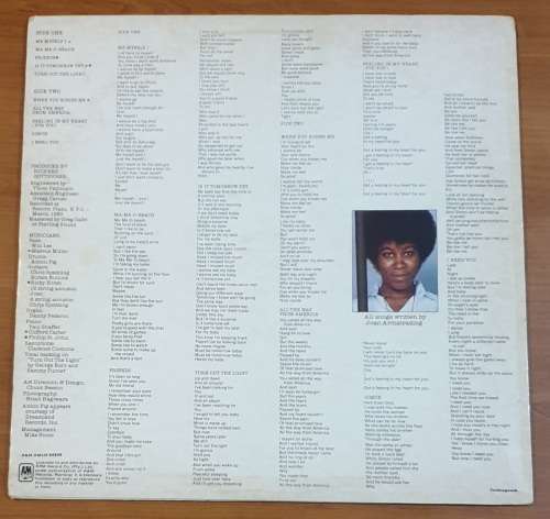 JOAN ARMATRADING Me Myself I (Very Good+/VG+) A & M Records AMLH 64809 South African Pressing 1980