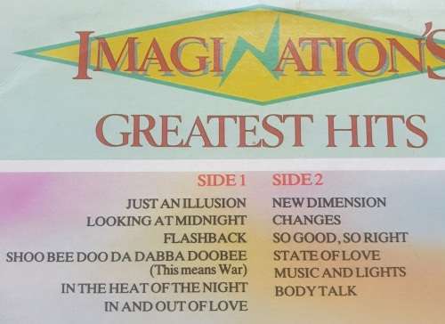IMAGINATION Greatest Hits (Very Good+/Very Good) David Gresham Records DGR 1074 South African Press