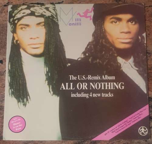 MILLI VANILLI All Or Nothing - US Remix Album (VG+/VG+) Ariola ARI (L) 1114 SA Pressing 1989