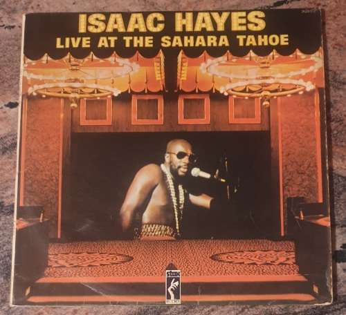 ISAAC HAYES Live At The Sahara Tahoe - Double LP (VG/VG) Stax 2628012 SA Pressing 1973 - Gatefold