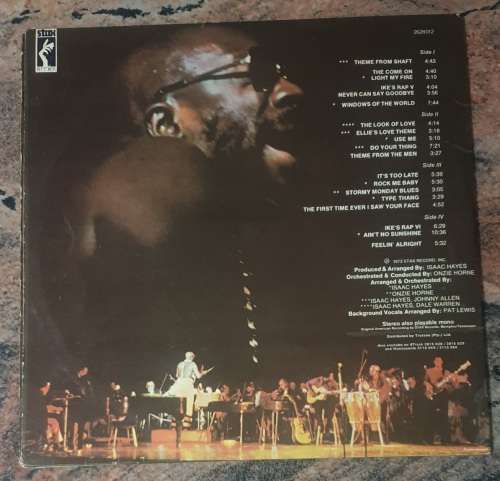 ISAAC HAYES Live At The Sahara Tahoe - Double LP (VG/VG) Stax 2628012 SA Pressing 1973 - Gatefold
