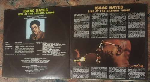 ISAAC HAYES Live At The Sahara Tahoe - Double LP (VG/VG) Stax 2628012 SA Pressing 1973 - Gatefold