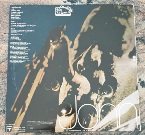 JOHN COLTRANE Black Pearls (Excellent/Very Good+) Prestige JOR 2018 South African Pressing