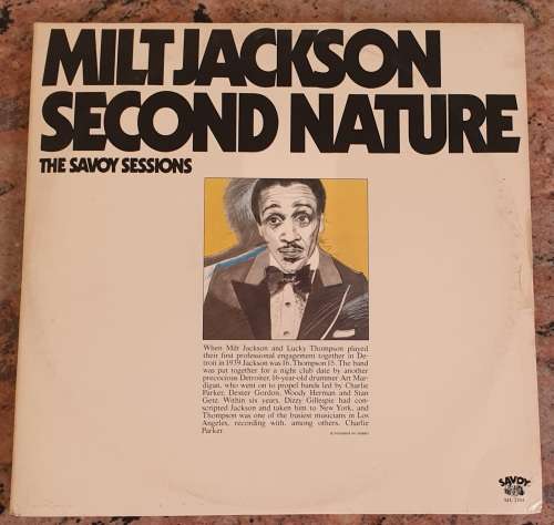 MILT JACKSON Second Nature The Savoy Sessions - Double LP (Exc/VG) Savoy SJL 2204 USA Press 1976