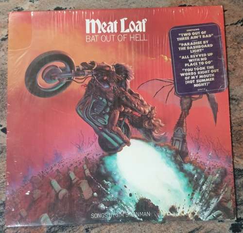 MEAT LOAF Bat Out Of Hell (VG+/VG+) Epic Cleveland PE 34974 Canada Pressing 1977 - Inner with lyrics