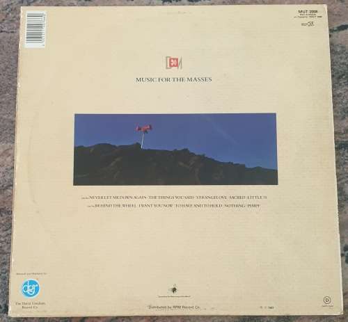 DEPECHE MODE Music For The Masses (Very Good+/Very Good) Mute MUT 2008 SA Pressing 1987