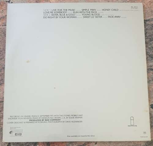 BAD COMPANY Run With The Pack (Very Good+/Very Good+) Island ML 4312 SA Pressing 1979