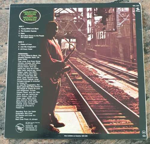 HOUSTON PERSON Houston Express (Excellent/Excellent) Prestige Fantasy Records GSL 220 SA Press 1984