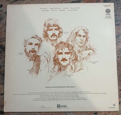 BLACK SABBATH Heaven And Hell (Very Good/Very Good+) Vertigo STAR 5118 South African Pressing 1980