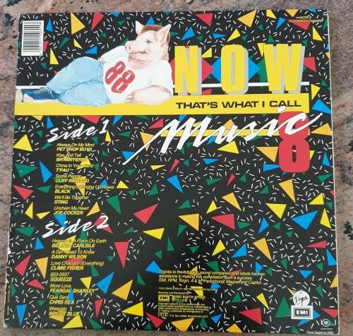 NOW THAT`S WHAT I CALL MUSIC 8 Various Artists - Gatefold (VG/VG+) Virgin EMI NOW 8 SA Pressing 1988