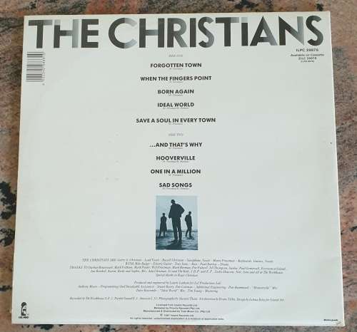 THE CHRISTIANS The Christians - Gatefold (Very Good+/Very Good+) Island ILPC 29876 SA Pressing 1987